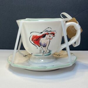Rae Dunn Disney The Little Mermaid Tea Cup and Saucer